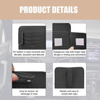2 PCS Car Sun Visor Organizer, Small Auto Visor Organizer and Storage, Registration and Document Holder for Sunglasses, Card, Pen, Driver License, Car Accessories (Black)