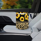 Portable Reusable Waterproof Car Trash Bin, Multipurpose Vehicle Organizer, Road Trip Essentials (Sunflower)