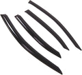 WD2-703B Dark Smoke 4 Pcs Set Window Visor (Outside Mount) Deflector Rain Guard Compatible with 2017-2018 Lexus IS250 IS350