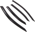 WD2-703B Dark Smoke 4 Pcs Set Window Visor (Outside Mount) Deflector Rain Guard Compatible with 2017-2018 Lexus IS250 IS350