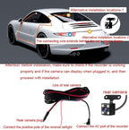 1080P 3 Channel Dash Camera for Car Front and Rear Inside Dashcam Car Video Recorder,170°Wide Angle Vehicle Cam,WDR,G-Sensor,2’’ IPS Screen,Loop Recording,Night Vision(3Channel Dash Cam With 32G Card)