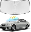 for BMW 5 Series 2011-2016 Windshield Sun Shade - 4 Layers Car Sunshades for Front Windows Shade Cover Custom Fit 5 Series 525i 520i 528i 530i 535d 535i 550i Sun Visor Blocks UV Rays Car Accessories