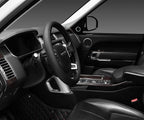 Car Steering Wheel Cover for F-150 Tundra Range Rover Large Size 15.5-16 inch (39.5-41cm) Black Breathable Microfiber Leather