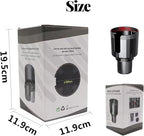 Universal Cup Holder Expander | 65-108mm Adjustable Car Adapter | Non-Slip Base for Bottles, Mugs & Handled Cups | Fit for Truck, RV, SUV, Car, Boat