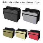 Car Trash Can, Foldable Multifunctional Hanging Storage Box Trash Can with a Roll of Garbage Bag, Multi Pocket Design Suitable for Car, Home, and Office Car Trash Cans (red)