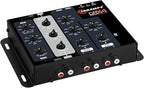 Crx4 Electronic 4 Way Crossover Rca Channels 8 Volts Rms Car Audio Processor Stereo Equalizer Great for Low/High with Bass Boost, Compact Size