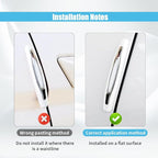 4PCS Car Door Edge Guards, Auto Side Door Protector Car Door Self Adhesive Anti-Collision Trim Strip, Universal Car Body Anti-Scratch Bumper Guard for Car SUV Truck (White)