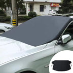 1 Pcs Black Windshield Cover for Ice Snow, Car Windshield Cover 75 Inches X47.25 Inches for Most Car, Suvs Car Snow Cover