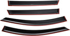 Tape-on Sun/Rain Guard Side Window Visor Deflectors Rain Guards Compatible with 2024 2025 Crosstrek Window deflectors 4 Pcs