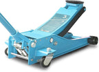 3 Ton Low Profile Floor Jack, Heavy Duty Steel Hydraulic Car Jack with Dual Pistons Quick Lift Pump, Hydraulic Racing Floor Jack, Lifting Range 3" to 20", Sky Blue
