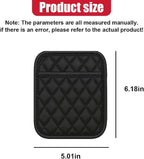 2PCS Car Side Pocket Organizer, Universal Waterproof PU Leather Auto Seat Gap Filler Storage Bag, Self-Adhesive Multifunctional Car Door Sunglasses Holder Pouch for Phone, Card (S)
