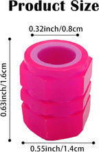 8PCS Car Tire Valve Stem Caps, Universal Noctilucent Waterproof Car Wheel Tire Caps, Suitable for Air Valve Caps for Cars, Motorcycles, Bicycles (Pink)