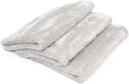 Eagle Edgeless 500 (3-Pack) Professional Korean 70/30 Blend Super Plush Microfiber Detailing Towels, 500GSM, 16in x 24in, Ice Grey