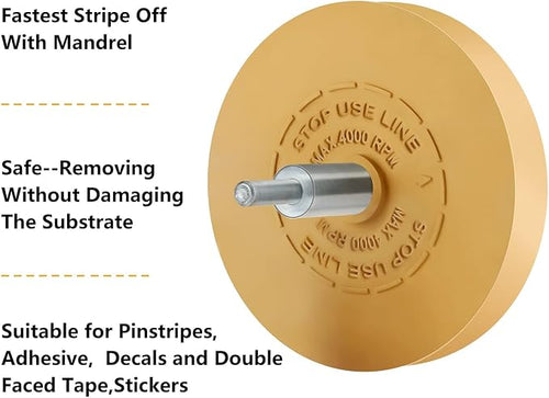 15 Pack Decal Remover Eraser Wheel Rubber Eraser Wheel for Drill Removes Car Stripes Vinyl Tapes and Graphics Rubber Eraser Wheel Tool Kit for Cars, RV, Motorcycles Sticker Remover Tool