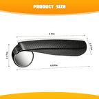 Zpana Car Blind Spot Mirrors with Rain Guard, 2 in 1 360° Adjustable Vehicle Rain Eyebrow Reversing Side Rearview, Automotive Reverse Assist Side Mirror Sunshade, Universal for SUV RV Truck