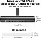 2 Packs Custom Car Air Freshener Diffuser Vent Clips with 12 Refill Sticks for Cars, Office, Kitchen, Bathroom, Pet Basic Refillable Kit Essential Oil Diffusers Car Accessories for Women Men