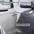 4PCS Silicone Car Door Edge Guard, Car Door Protector, Self Adhesive Crash Scratch Strips Accessories Protector, Auto Accessories Decorative Anti-Collision Strip for Sedans Truck SUV (Gray)
