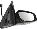 Passenger Side Mirror Assembly Electric Adjustment Heated No Memory Black Compatible with 2013-2014 Dodge Dart CH1321364