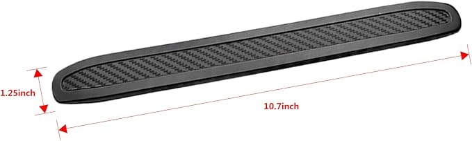 runmade 4Pcs Universal Car Truck SUV Rear Bumper Guard Side Anti-Scratch Protector Trim Black Rubber Strips (270mm x 30mm x 5mm)