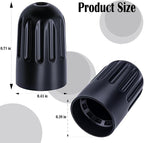50PCS TPMS Tire Valve Long Stem Caps, Black Plastic Wheel Tire Valve Stem for TR20008 TPMS, Universal Long Stem Caps for Cars, SUV, Trucks, Bikes, Motorcycles, Bicycles