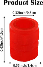8PCS Car Tire Valve Stem Caps, Universal Noctilucent Waterproof Car Wheel Tire Caps, Suitable for Air Valve Caps for Cars, Motorcycles, Bicycles (red)