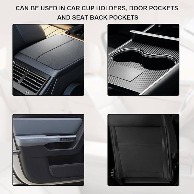 Car Trash Can with Lid, Mini Car Garbage Bin Leakproof Cup Holder Trash Can, Multipurpose Organizer Door Pocket Trash Cup Fits Auto Home Office, Universal Garbage Can (Black)