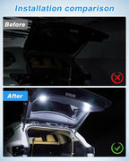 Compatible with LED Lights Toyota Highlander 2023 2022 2021 2020 Cargo Lamps Decorative Atmosphere Lamp Trunk Ceiling Lighting 2 PCS (Only for Electric Tailgate Versions, Not fit 2024)