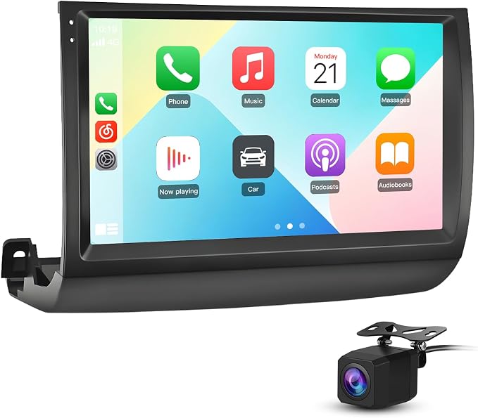 4Core Car Radio Stereo for Toyota Prius 2003-2009 with Android 13 Wireless CarPlay Android Auto Bluetooth GPS Navigation AHD Backup Camera