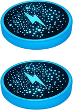 Mandark LED Car Cup Holder Lights, 2PCS Waterproof 7 Colors Changing Vehicle USB Charging Coaster Pad, Auto Interior Atmosphere Lamp Cup Mat Accessories, Universal for SUV Sedan Truck (Flash)