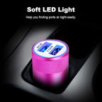Fast Car Charger, Quick Charging 5.4A/30W Phone USB Car Charger Adapter Rapid Plug 2 Port Cigarette Lighter Charger Flush Compatible Samsung Galaxy S23 S22 S21 S20 Ultra S10e S10 S9 S8 Note, iPhone