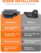 DP4 Front Door Storage Pockets Without Cup Holder, Side Insert Box Organizer for 2011-2018 Jeep Wrangler JK JKU 2/4 Door, Interior Expansion Accessories, Patented Design, Black, 2 PCS