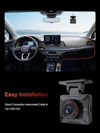 P1 Mini Dash Cam – Super Compact Front Dash Camera for Cars, 1080P Full HD, Easy App Control, Clear Night Vision, Loop Recording & 24H Parking Mode, G-Sensor, No Card Included