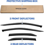 Window Visors Rain Guards for 2018-2024 Toyota Camry, Out-Channel Window Vent Wind Deflectors Visors Shades for Camry 18-24