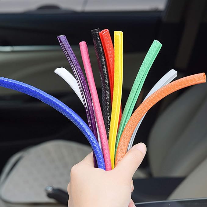 Car Door Edge Guards Rubber U Shape Edge Trim Seal Strips Protector Car Door Edge Protection for Car Auto Vehicle 10M