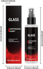 Anti Fog Spray For Car Windshield – 100ml Vehicle Glass Defogger, Clear Window Polishing Solution, Anti Haze Coating, Smudge Removal, Water Formula | Goggles Mirror Automotive Shower Motorcy