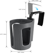 Large Car Door Cup Holder, Vehicle Armrest Cup Holder for Almost Any Size Bottle or Can