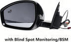 Driver Side Mirror Compatible with 2019-2025 Land Rover Range Rover Evoque L551 Rear View Mirror Side Door Mirrors Rearview Mirrors Power Folding, Heated Glass, Turn Light, Puddle Light, Blind Spot