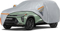Car Cover for 2023-2026 Chevy Trax LS/1RS/LT/2RS/ACTIV, Waterproof Custom-fit All Weather Sun Rain UV Dust Snow Protection Outdoor Car Cover with Door Zipper and Cotton Lining-Grey