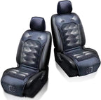 2 Pack Cooling Car Seat Cushion - Black 12V Automotive Comfortable Massager Cooler Pad-Air Conditioned Air Circulation for Hot Weather