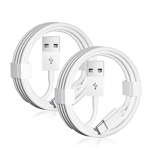 2-Pack 6.6FT Car Carplay Cable for iPhone 17 15 16 /Air/ Pro Max, USB A to USB C for Carplay for iPhone USB Cord, Car Charger for iPhone 17 Air Charging Cable, iPad Pro, iPad Air 5th Car Charger Cord