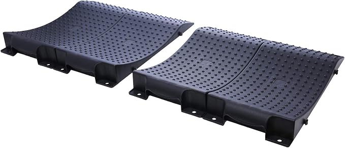 Tire Saver Ramps Anti-Slip Pads Design Car Tire Wheel Ramps for Flat Spot and Flat Tire Prevention Tire Savers for Storage Carrying Bag Easy to Store 4 Pack Black