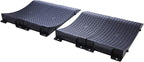 Tire Saver Ramps Anti-Slip Pads Design Car Tire Wheel Ramps for Flat Spot and Flat Tire Prevention Tire Savers for Storage Carrying Bag Easy to Store 4 Pack Black
