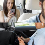Multi Car Retractable Backseat 3 in 1 Car Charging Station Box Compatible with All Phones | iPhone | Samsung | Uber Taxi Lyft Turo Ride Share Customer Charging Dock Attach to Headrest