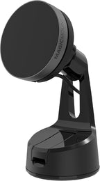 Qi2 MagSafe Car Mount, 15W Wireless Charging Suction Cup Phone Mount, Magnetic Windshield/Dashboard Cell Phone Holder with Fast USB-C Car Charger Compatible with iPhone 16/15/14/13/12, S25