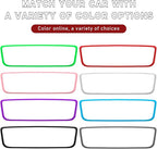 Car Rear View Mirror Protector Frame, Silicone Auto Rearview Edge Protection Cover Compatible with Model 3 Model Y, Interior Rear View Trim Frame Decoration, Car Accessories (Purple-2PCS)