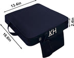 Black Thick Stadium Seat Cushion, Portable Seat Pad for Kayak, Canoe, Boat, Bleacher & Indoor Outdoor Use