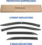Window Visors Rain Guards Shield for 2018-2024 Chevrolet Equinox, Out-Channel Window Vent Wind Deflectors Visors Shades for 18-24 Chevy Equinox