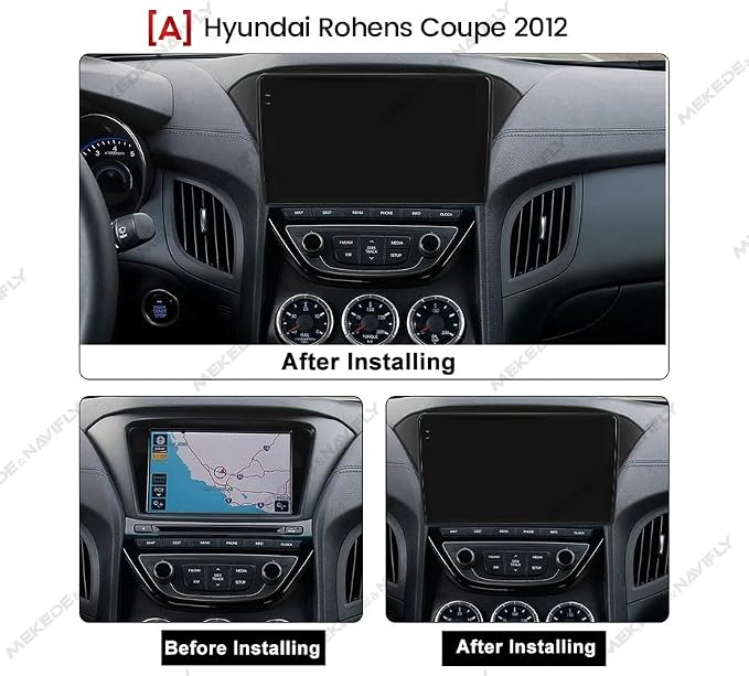 DUDUAUTO DUDU5 Android 13 Car Stereo for Hyundai Rohens Coupe Genesis Coupe 2012 9.5 inch Carplay Touch Screen Car Head Unit,4G RAM 64G ROM