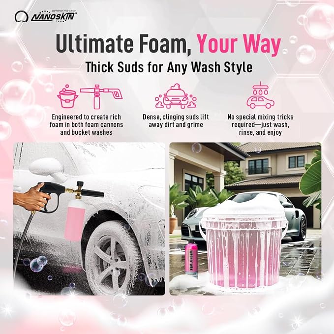 WASH N' WAX with Carnauba 5 gallons - Cleans & Shines in One Step | Works with Foam Cannon, Foam Gun, Bucket Washes, Pressure Washer | Carnauba Wax Protection for Cars