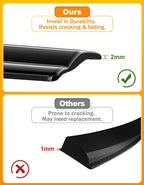 Window Rain Guards for Toyota Tacoma Double Cab 2016-2023, Extra-Thick Rain Guard Tape-on Side Truck Window Visors Full-Size Vent Visor Window Deflectors Vent Shades Car Accessories